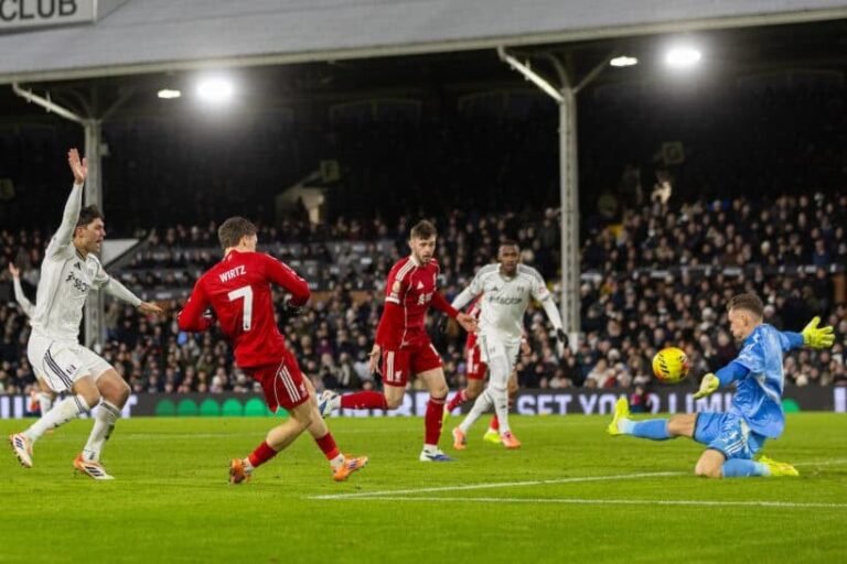 Fulham 2–2 Liverpool Match (Jan 4)