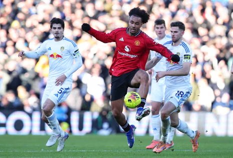 leeds 1–1 man united match january